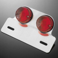 Sklíčko pro koncové světlo motocyklu Highway Hawk DUAL ROUND, červená (1ks)